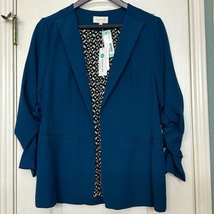 Peacock Blue Blazer. NWT. Size L